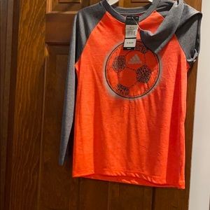Boys new adidas soccer shirt